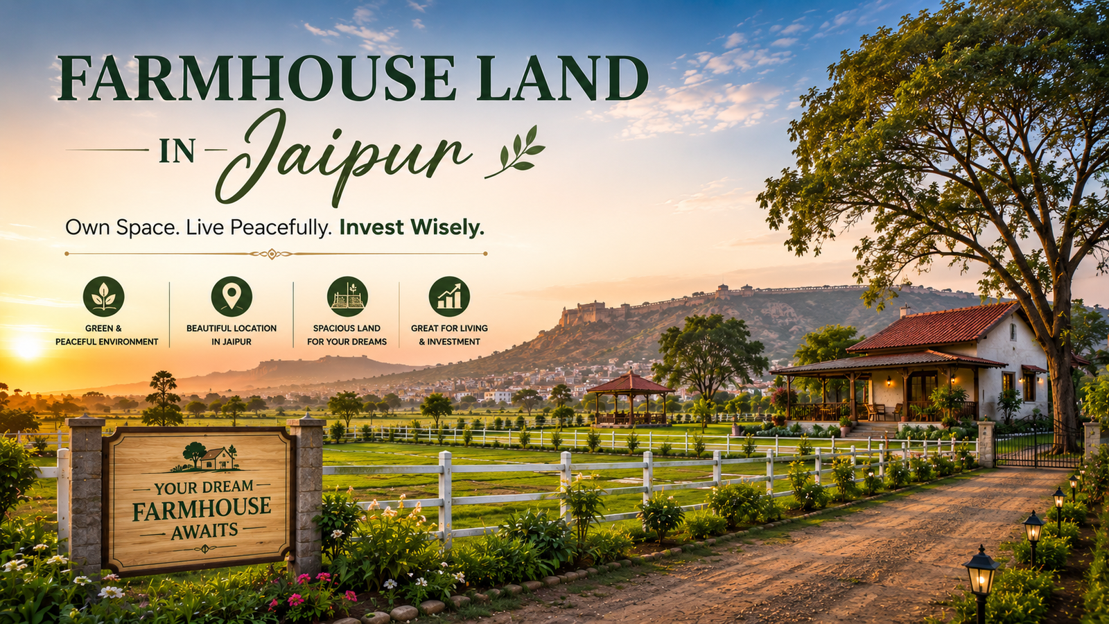 Farmhouse land in Jaipur